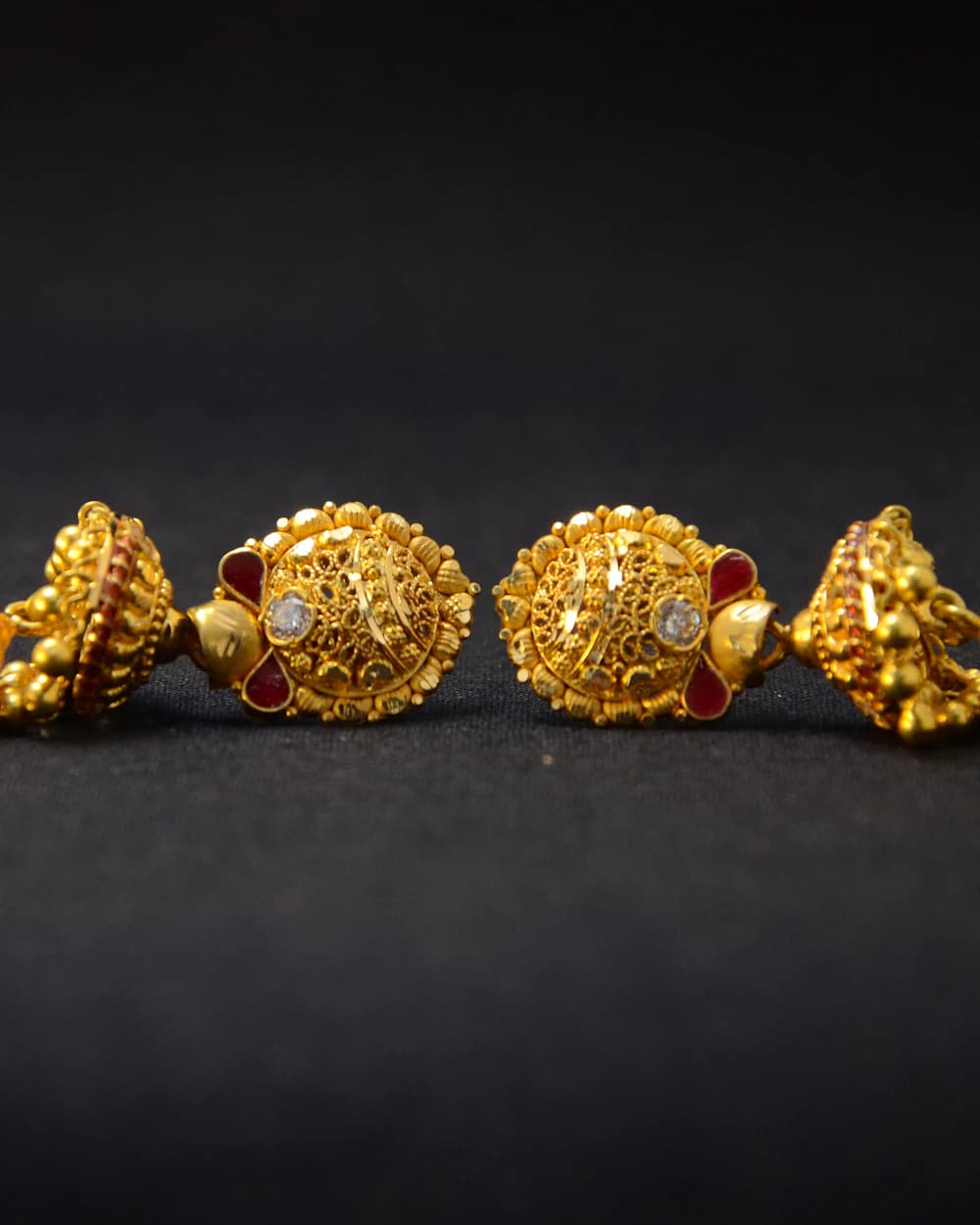 Soleil Gold Studs